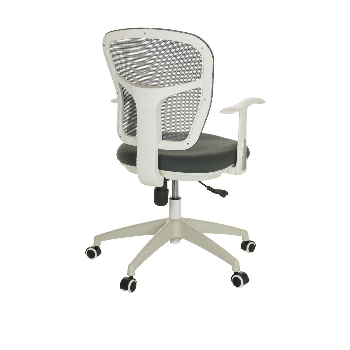 DREHSTUHL Grau  - Weiß/Grau, Basics, Kunststoff/Textil (68/90-97/68cm) - MID.YOU