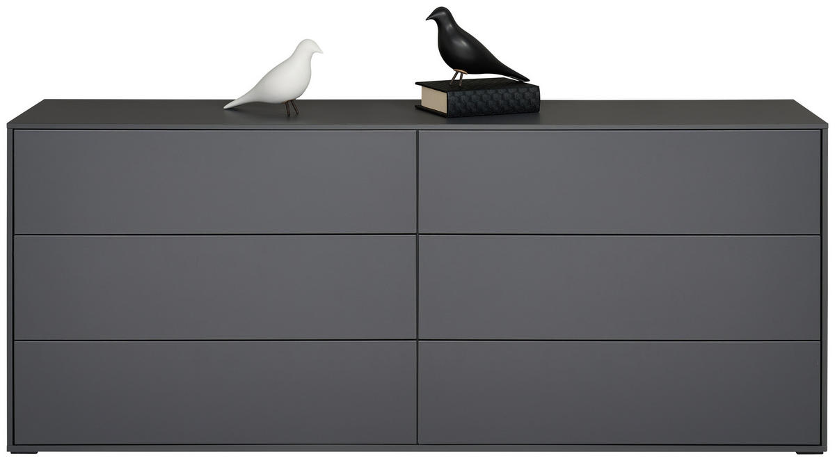 REGALELEMENT 179,1/72,6/40 cm Graphitfarben  179,1/72,6/40 cm  - Graphitfarben, Design, Holzwerkstoff (179,1/72,6/40cm) - home24