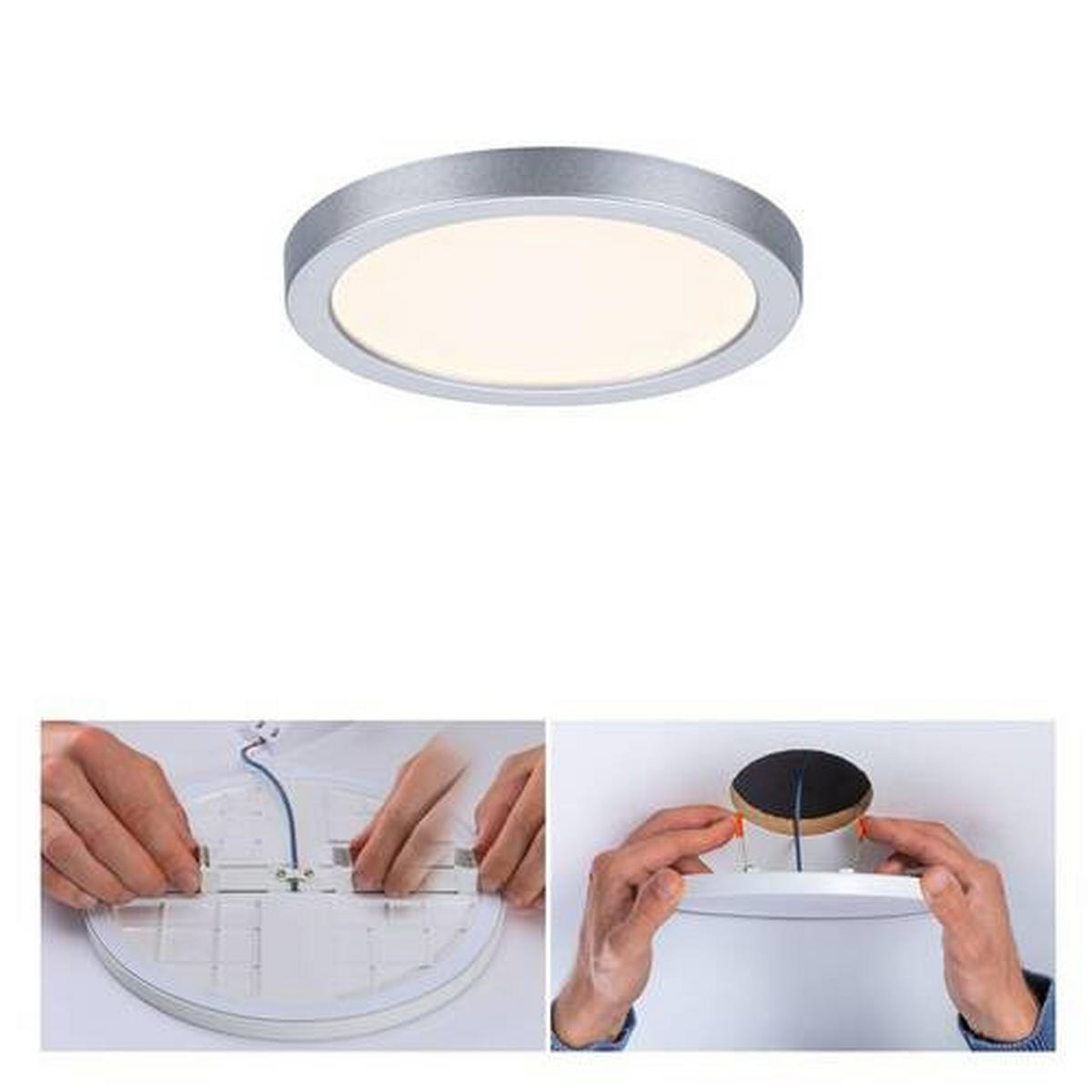 LED-PANEEL 11,8/1,2 cm   - Chromfarben, Design, Kunststoff (11,8/1,2cm) - Paulmann
