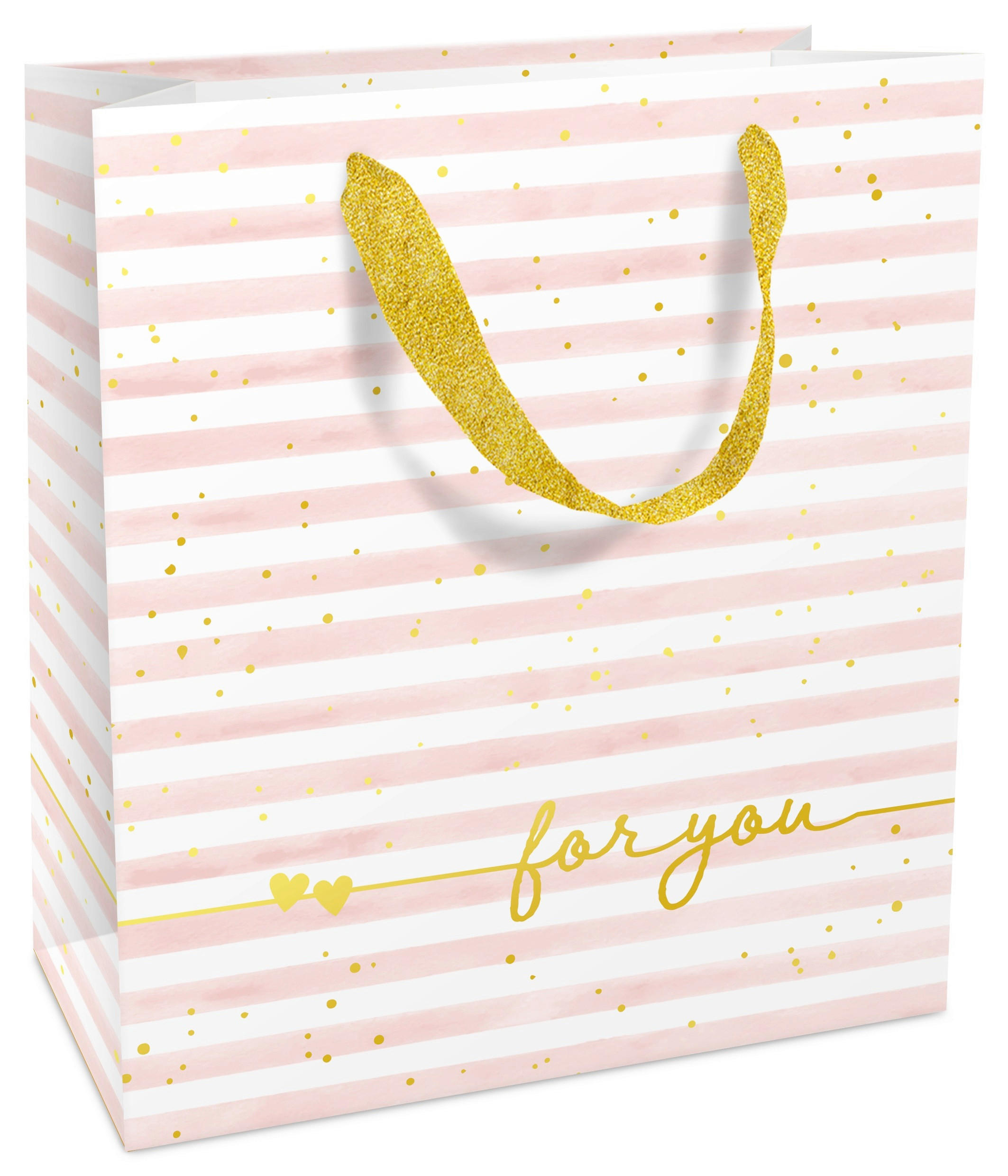 GESCHENKTASCHE  - Hellrosa, KONVENTIONELL, Papier (18/21/8cm)