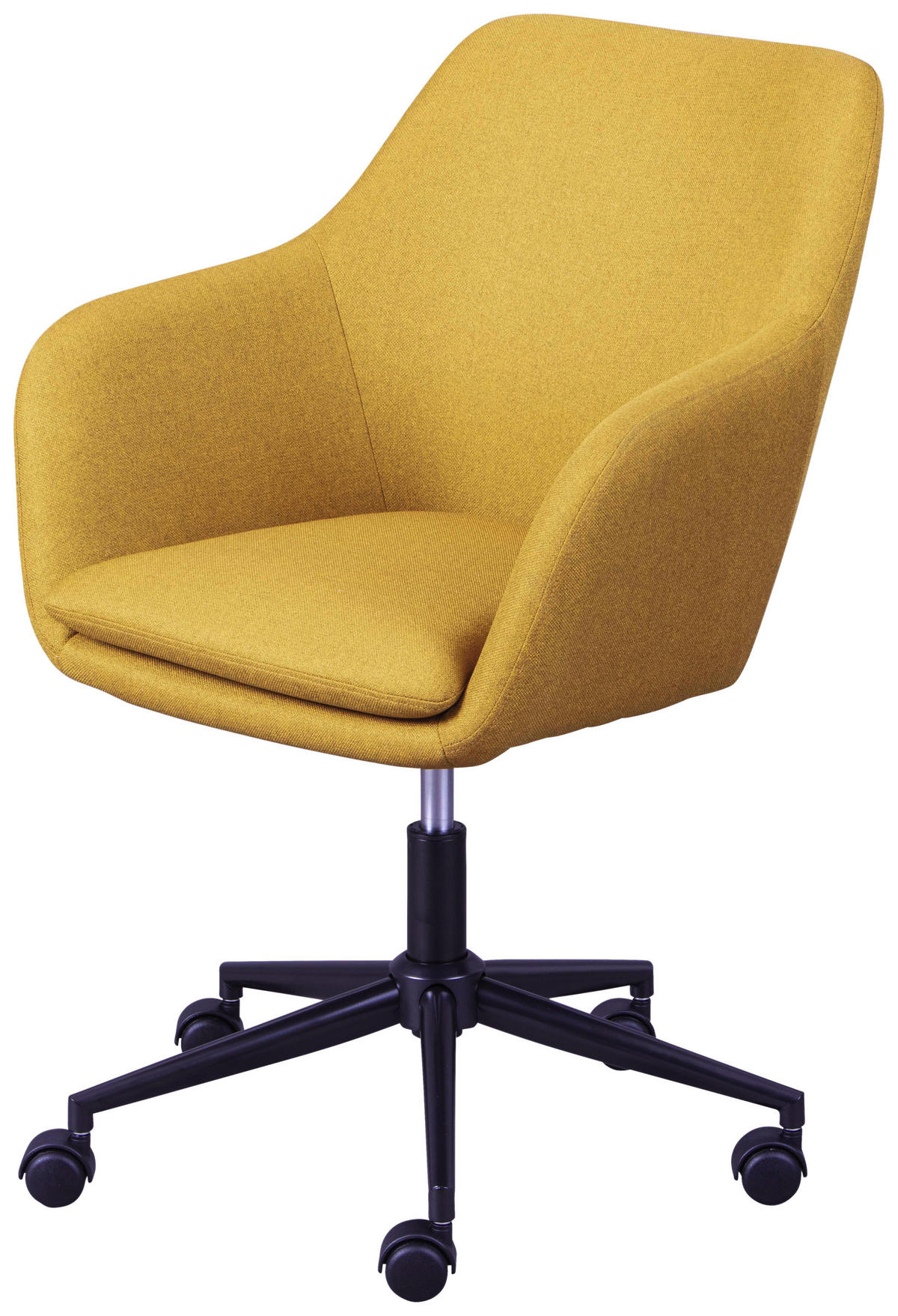 OTOČNÁ STOLIČKA PRE MLÁDEŽ, kari žltá - čierna/kari žltá, Konventionell, kov/textil (61,50/83,50-91/63cm) - MID.YOU