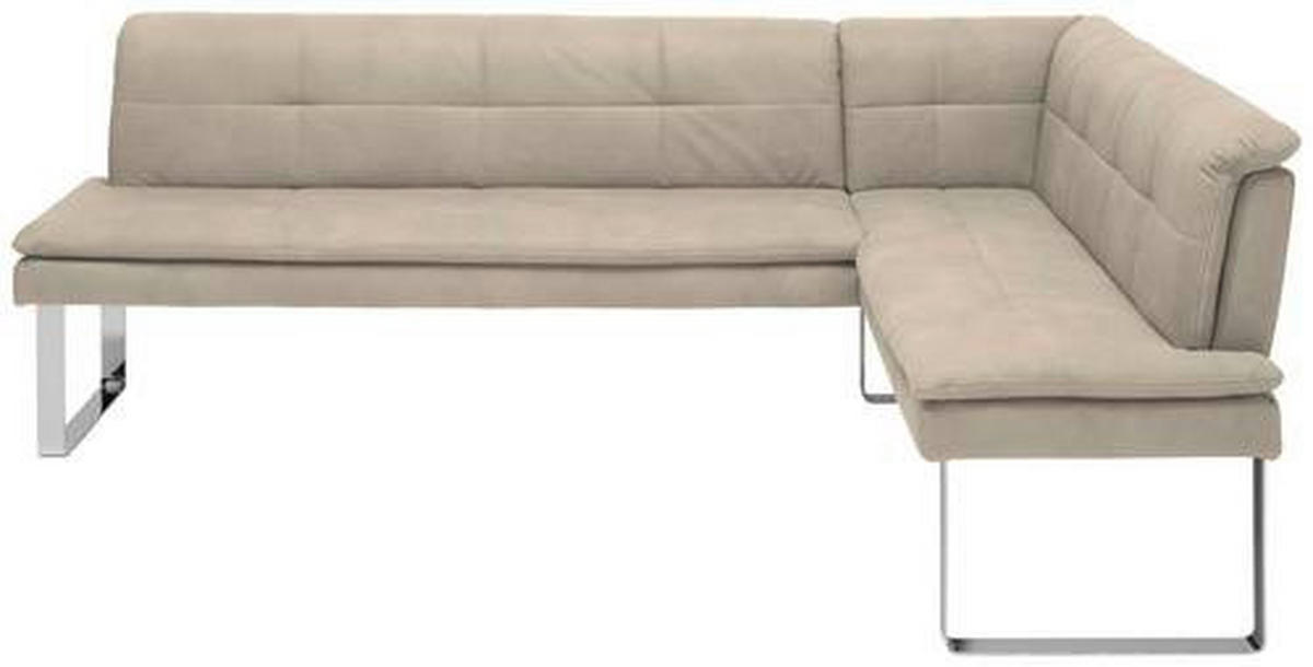 KOTNA KLOP, kovina, tekstil barve kroma, peščene barve  - barve kroma/bela, Design, kovina/tekstil (213/174cm) - Novel