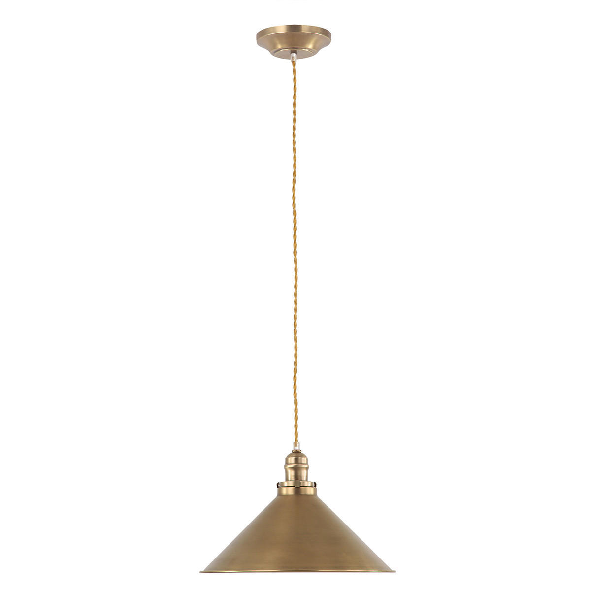 HÄNGELEUCHTE Elstead PV-SP-AB 37/28-200 cm   - Messingfarben, Design, Metall (37/28-200cm) - Elstead Lighting