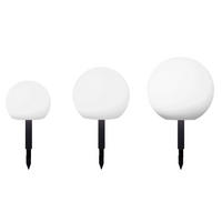 SOLARLEUCHTE Power   - Schwarz/Weiß, Basics, Kunststoff (30cm) - Ambia Garden