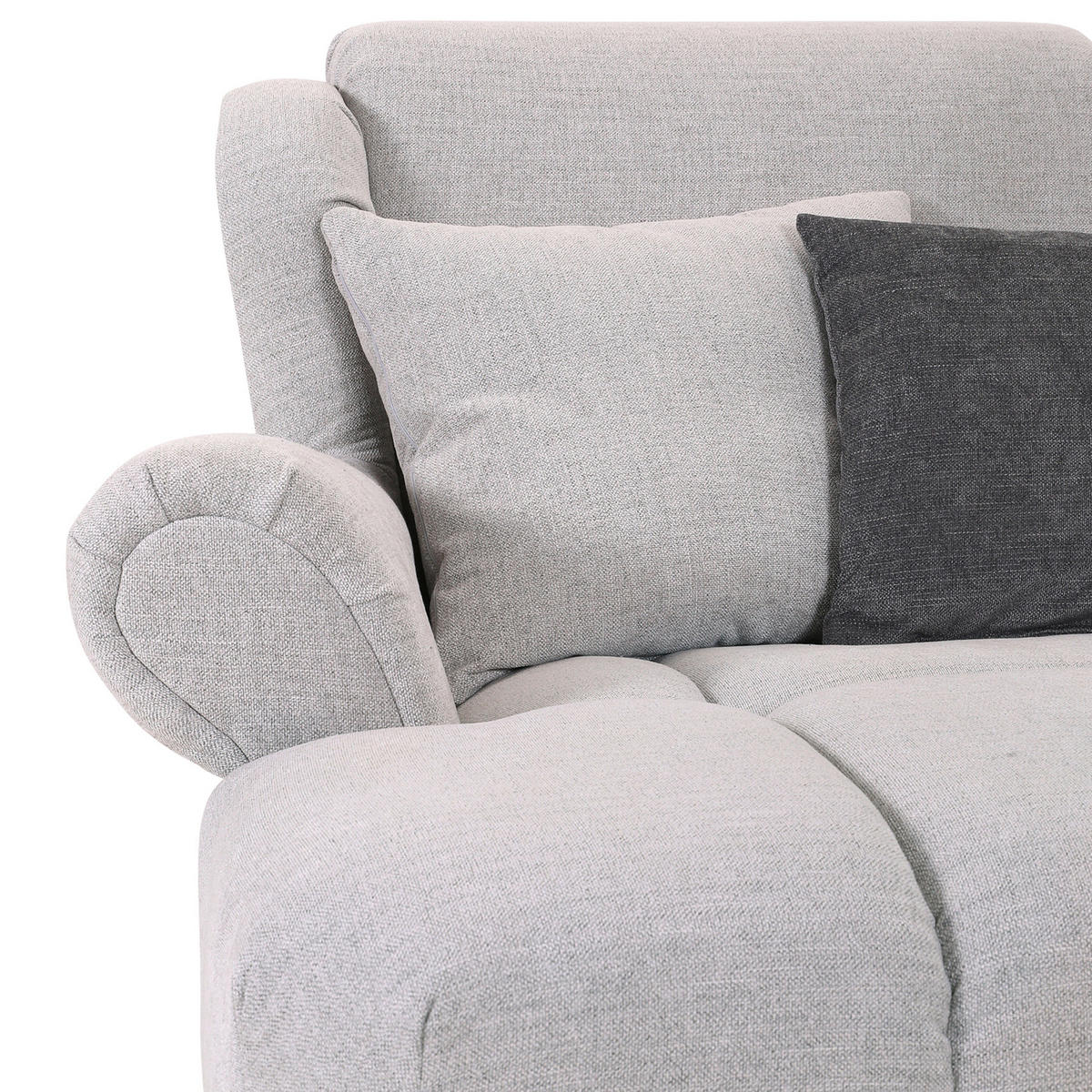 XXL-SESSEL - Anthrazit/Beige, KONVENTIONELL, Holz/Textil (125/100/140cm) - Carryhome