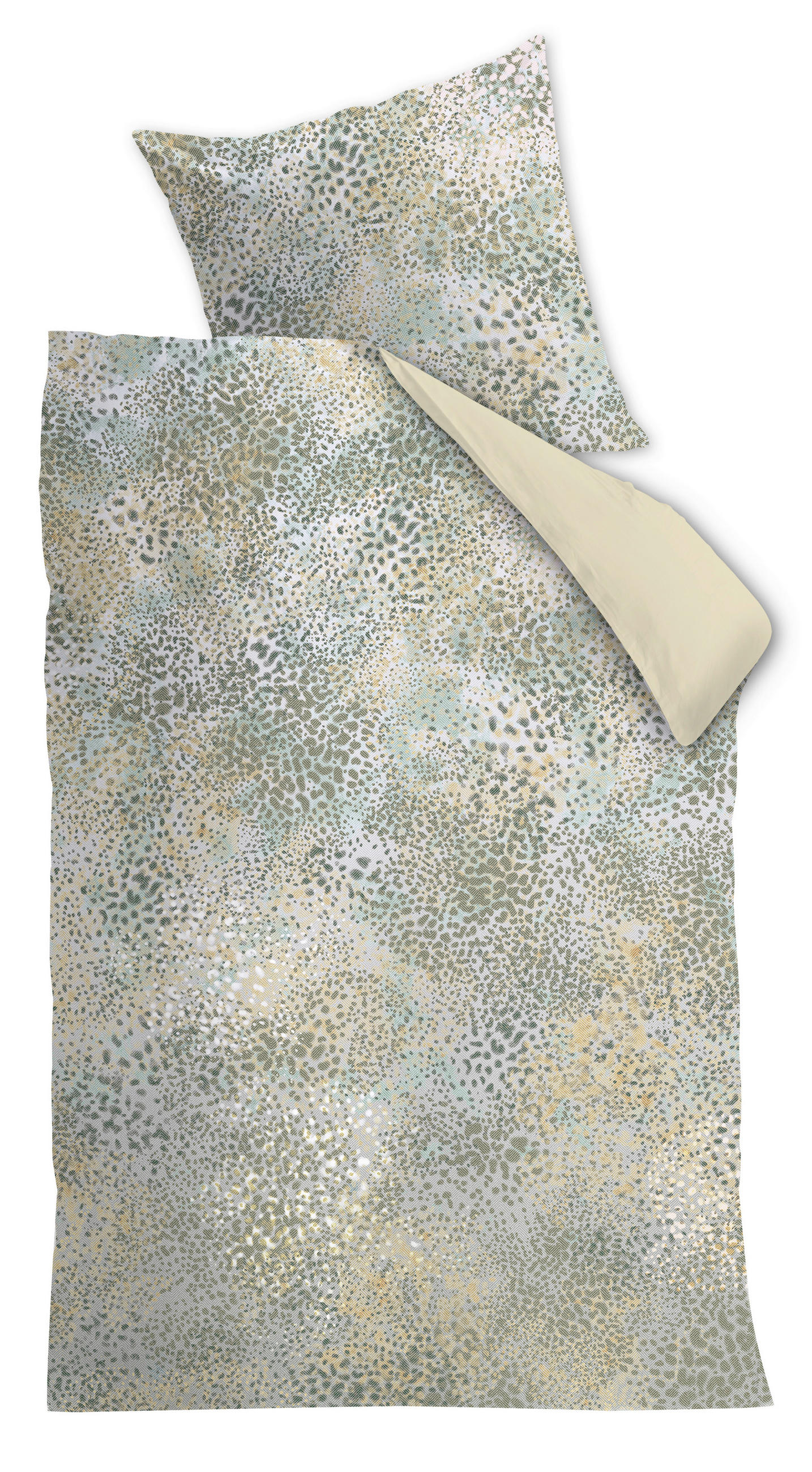 ÁGYNEMŰHUZAT-GARNITÚRA 140/200 cm  - zöld, Basics, textil (140/200cm)