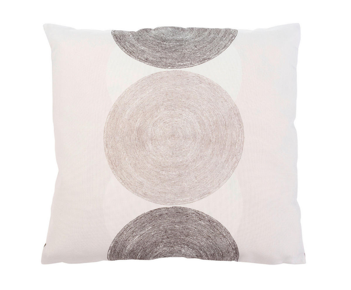 ZIERKISSEN  50/50 cm   - Taupe, Design (50/50cm) - Novel