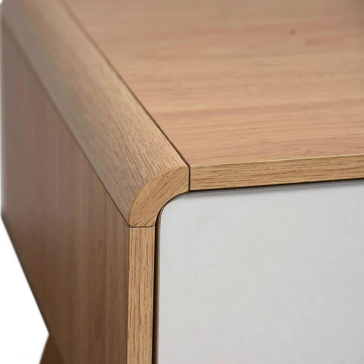 LOWBOARD Cassie  in 100/40/51 cm  - Eichefarben/Weiß, Design, Holz/Holzwerkstoff (100/40/51cm) - MID.YOU