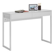 PC STŮL, bílá, barvy chromu - bílá/barvy chromu, Design, kov/kompozitní dřevo (102/76/40cm) - Carryhome