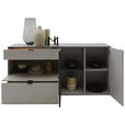 SIDEBOARD 181,9/87,9/45,2 cm  - Schwarz/Grau, Design, Glas/Holz (181,9/87,9/45,2cm) - Dieter Knoll