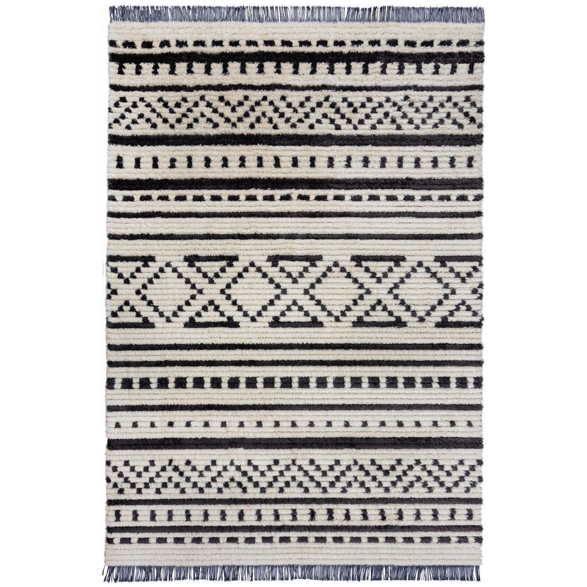 BERBERTEPPICH 120/170 cm Domino Creme  - Creme, KONVENTIONELL, Textil (120/170cm) - Xora