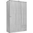 KLEIDERSCHRANK in vollmassiv Kernbuche Buchefarben - Buchefarben/Alufarben, Natur, Holz/Metall (134/214/61cm) - Linea Natura KLEIDERSCHRANK in vollmassiv Kernbuche Buchefarben - Buchefarben/Alufarben, Natur, Holz/Metall (134/214/61cm) - Linea Natura