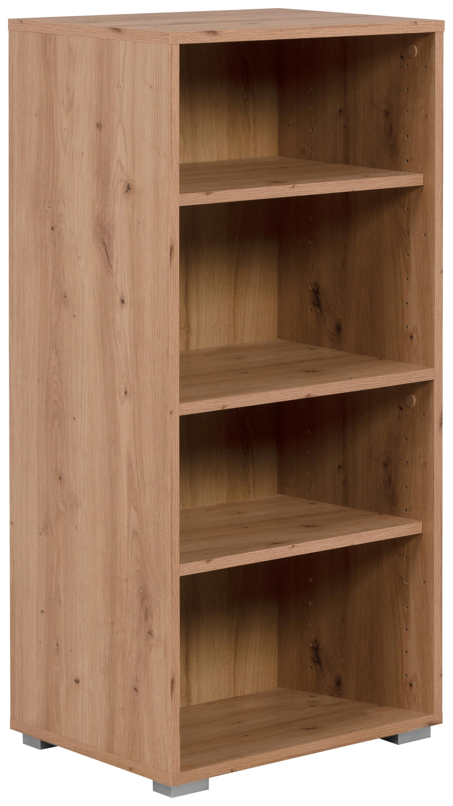 REGAL  46/96,5/33,5 cm Eiche Artisan  - Alufarben/Eiche Artisan, Design, Holzwerkstoff/Kunststoff (46/96,5/33,5cm) - MID.YOU