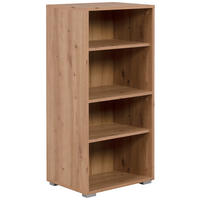 REGAL  46/96,5/33,5 cm Eiche Artisan  - Alufarben/Eiche Artisan, Design, Holzwerkstoff/Kunststoff (46/96,5/33,5cm) - MID.YOU