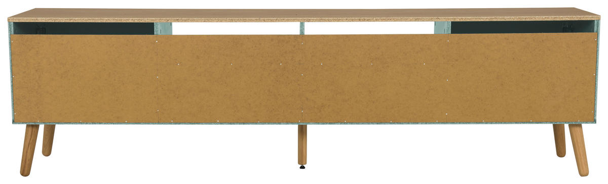 TV-ELEMENT - Eichefarben/Mintgrün, Design, Holz/Holzwerkstoff (192/54/43cm)
