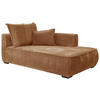 RÉCAMIERE in Cord Rostfarben  - Rostfarben/Schwarz, Design, Holz/Textil (207/75/121cm) - MID.YOU