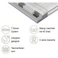 TASCHENFEDERKERNMATRATZE 140/200 cm  - Weiß, Basics, Textil (140/200cm) - Dieter Knoll