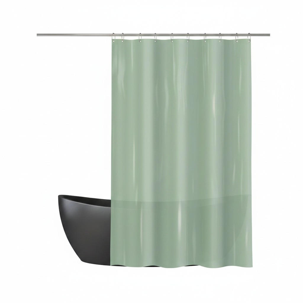 DUSCHVORHANG ROMANA 180/180 cm  - Grün, Basics, Kunststoff (180/180cm) - MSV