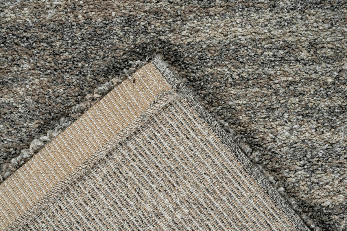 WEBTEPPICH  Wohnzimmer 160/230 cm Mehari Braun, Silberfarben, Dunkelgrau  - Dunkelgrau/Silberfarben, Basics, Kunststoff/Textil (160/230cm) - Novel