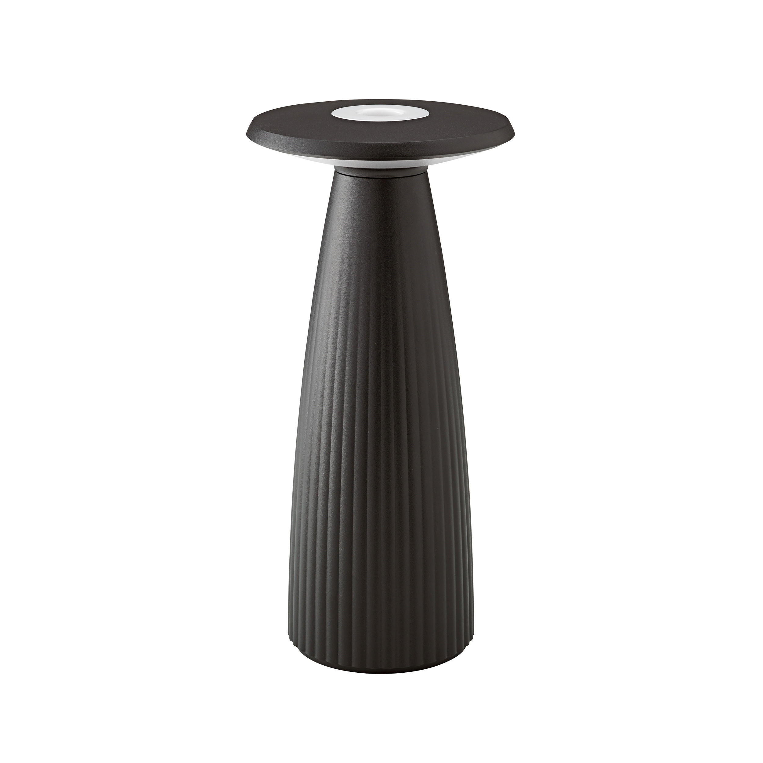 AKKU-TISCHLEUCHTE Nuflair 11,5/11,5/24 cm   - Schwarz, Design, Metall (11,5/11,5/24cm)