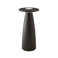 AKKU-TISCHLEUCHTE Nuflair 11,5/11,5/24 cm   - Schwarz, Design, Metall (11,5/11,5/24cm)