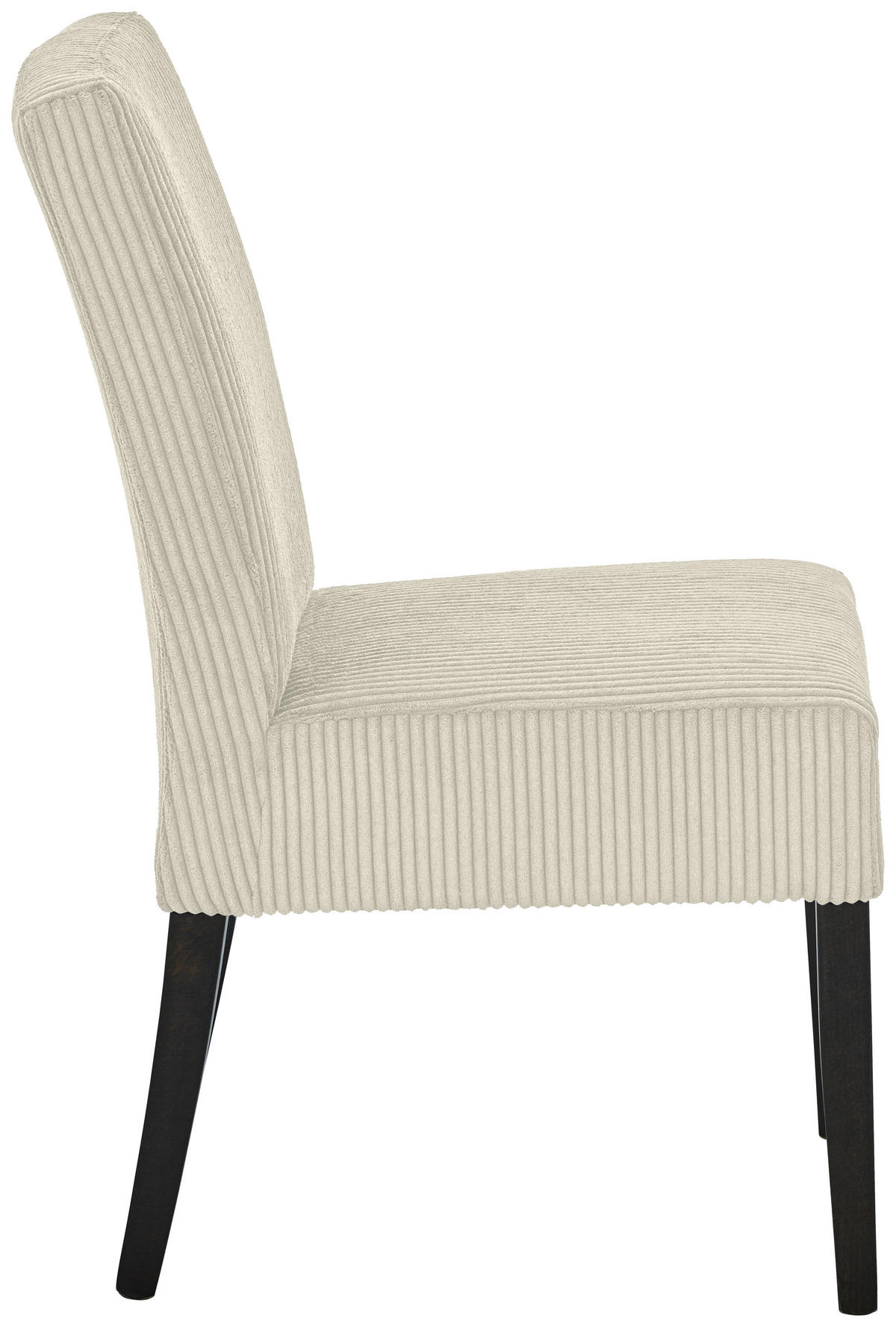 STUHL Webstoff Beige Buche massiv  - Wengefarben/Beige, MODERN, Holz/Textil (48/95/62cm)