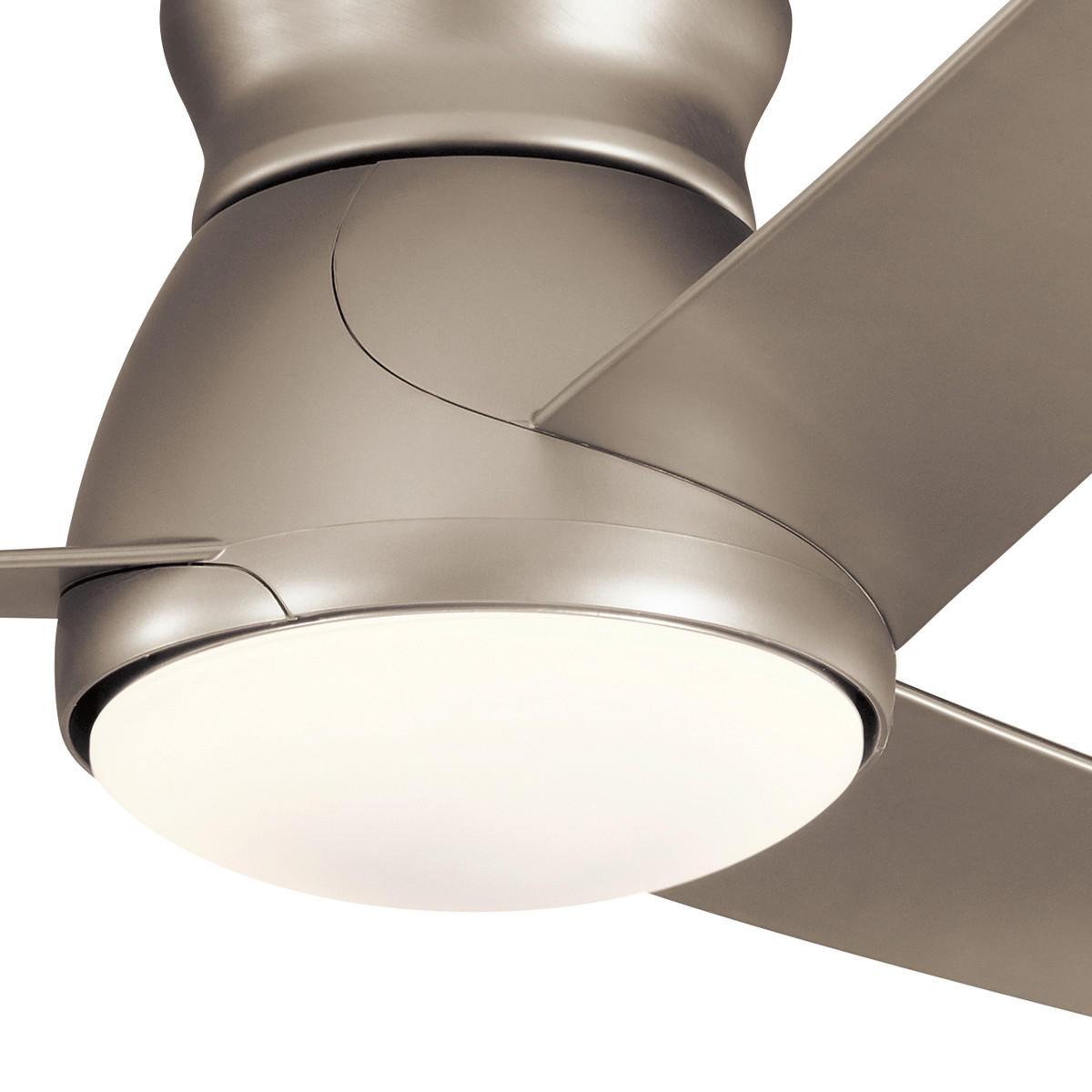 Ventilator mit Beleuchtung Elstead Eris 152/29 cm   - Nickelfarben, Basics, Glas/Kunststoff (152/29cm) - Elstead Lighting