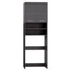 WASCHMASCHINENSCHRANK 63/187/24 cm  in Grau  - Silberfarben/Grau, MODERN, Holzwerkstoff/Kunststoff (63/187/24cm) - MID.YOU