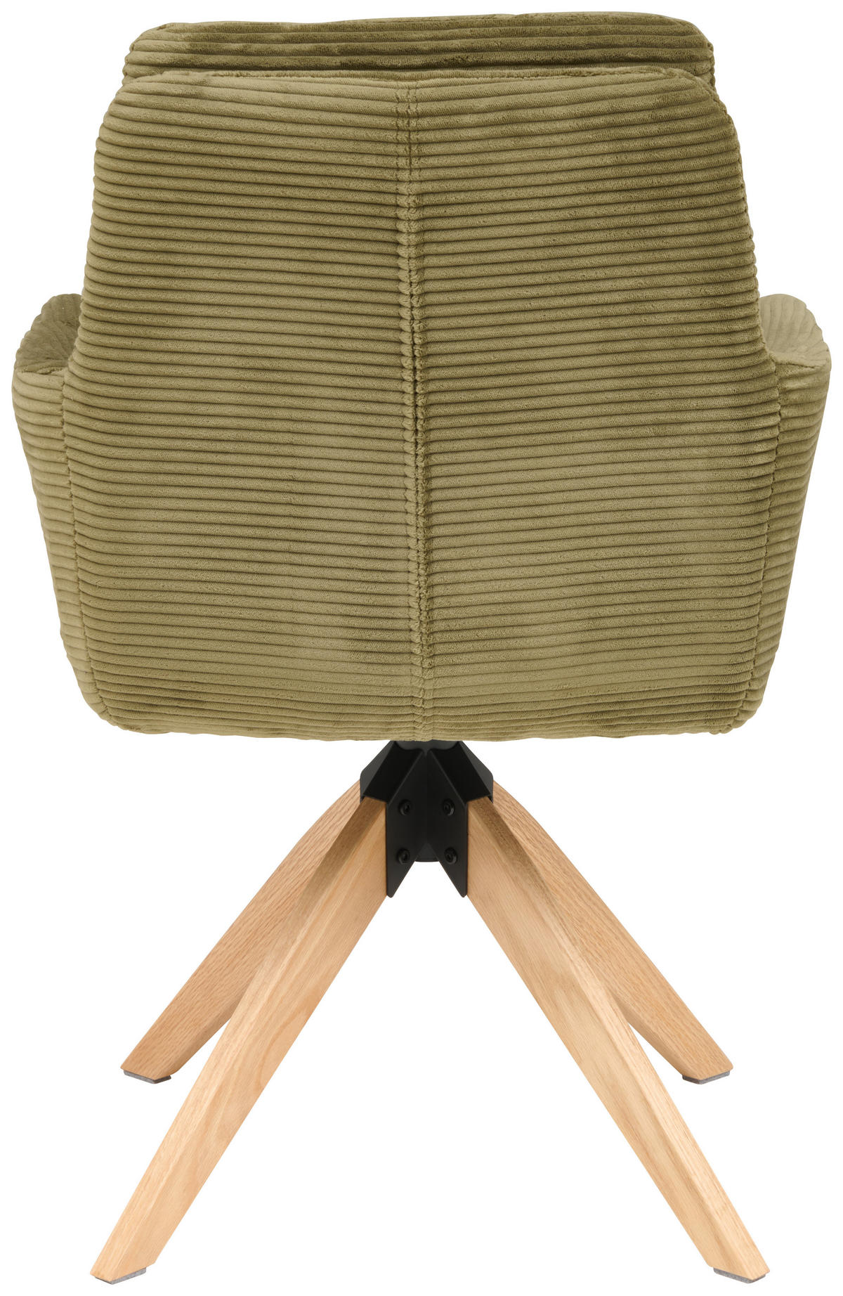 ARMLEHNSTUHL in Holz, Metall, Textil Grün  - Naturfarben/Grün, KONVENTIONELL, Holz/Textil (60/93/65,5cm) - Livetastic