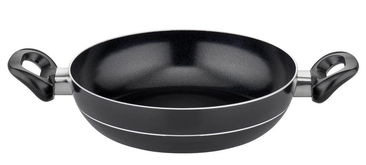 KOCHTOPFSET MILANO NERO 6-teilig  - Schwarz, Basics, Metall - GSW