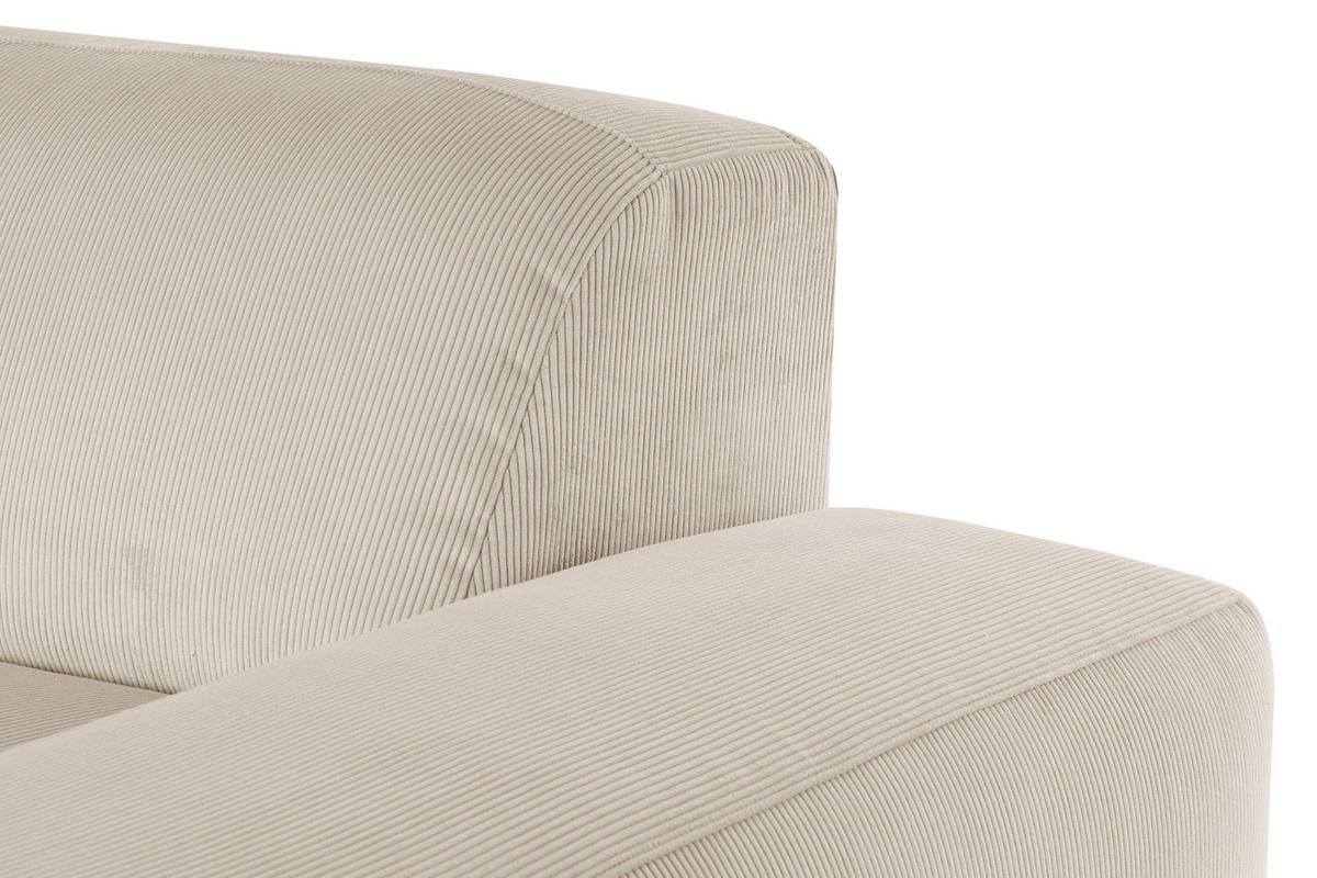 HÖRNSOFFA i manchester beige  - beige/svart, Design, textil/plast (304/200cm) - MID.YOU