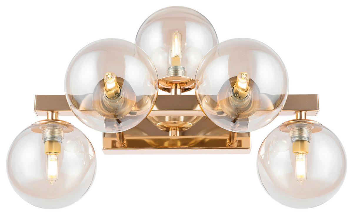 WANDLEUCHTE - Goldfarben, Trend, Glas/Metall (23/24/38cm) - MAYTONI