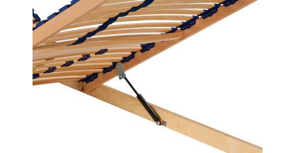 LATTENROST 90/200 cm Kopfteil, Fußteil, Mittelzone verstellbar, Birke  - Birkefarben/Buchefarben, Basics, Holz/Kunststoff (90/200cm) - Sleeptex