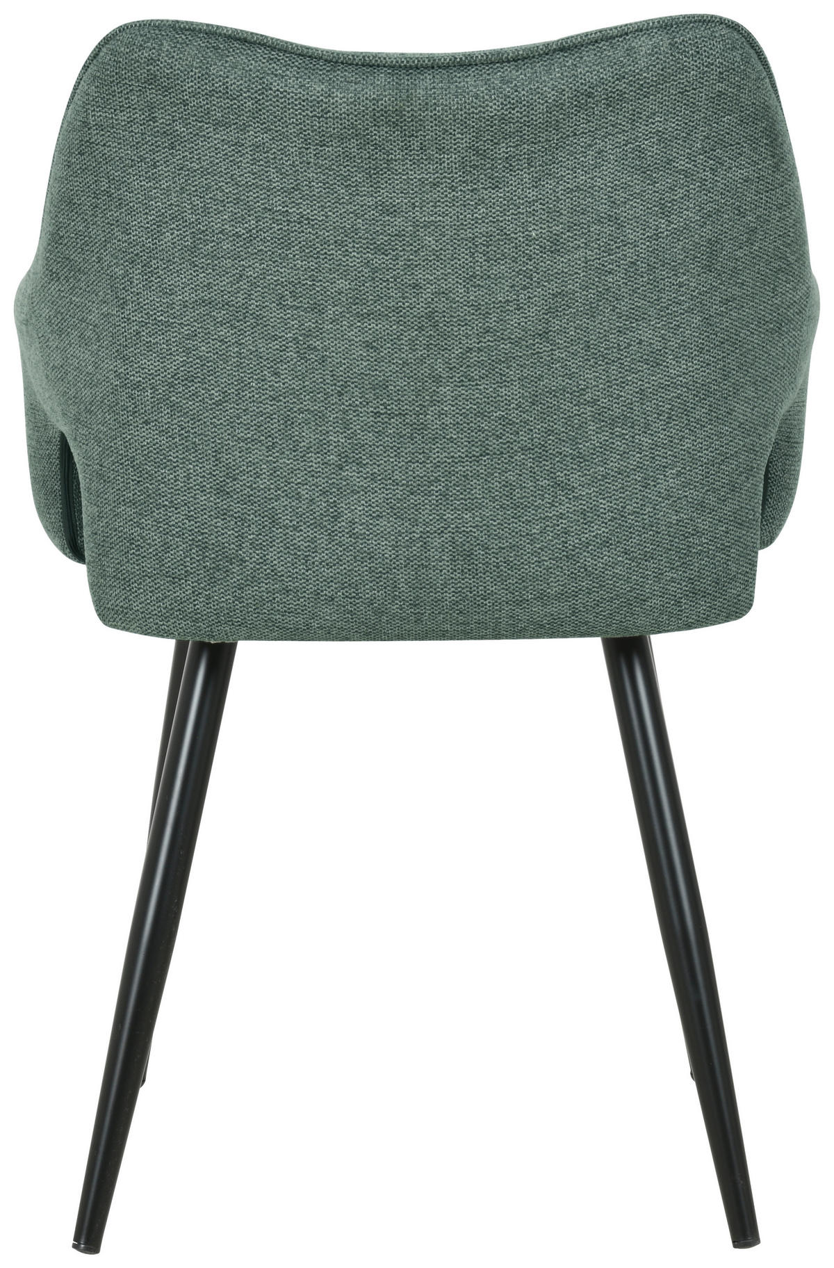 ARMLEHNSTUHL  in Eisen Webstoff  - Schwarz/Grün, MODERN, Holz/Textil (60,5/81,5/55,5cm) - MID.YOU