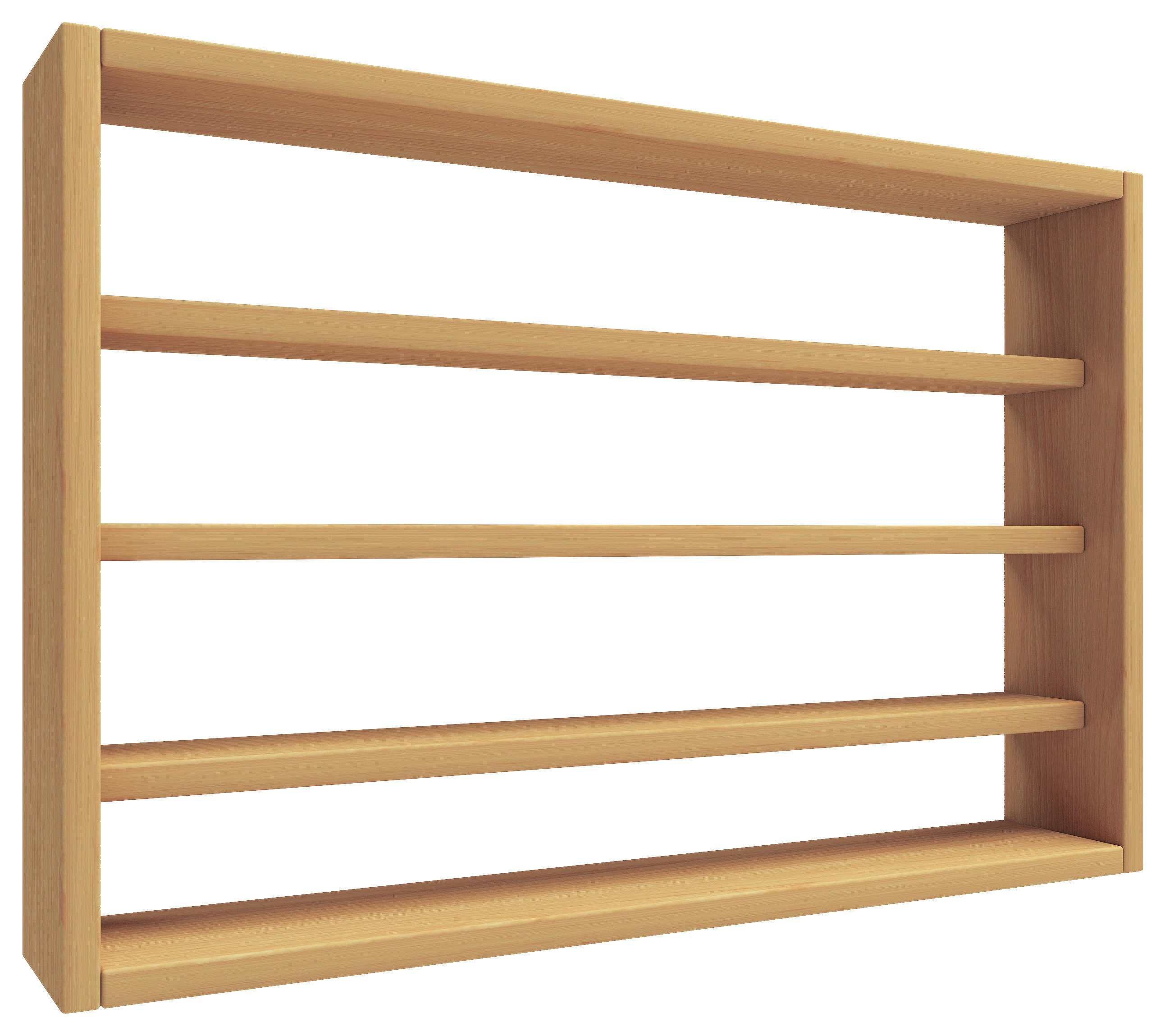WANDREGAL 60/40/10 cm  - Buchefarben, Design, Holzwerkstoff (60/40/10cm) - MID.YOU