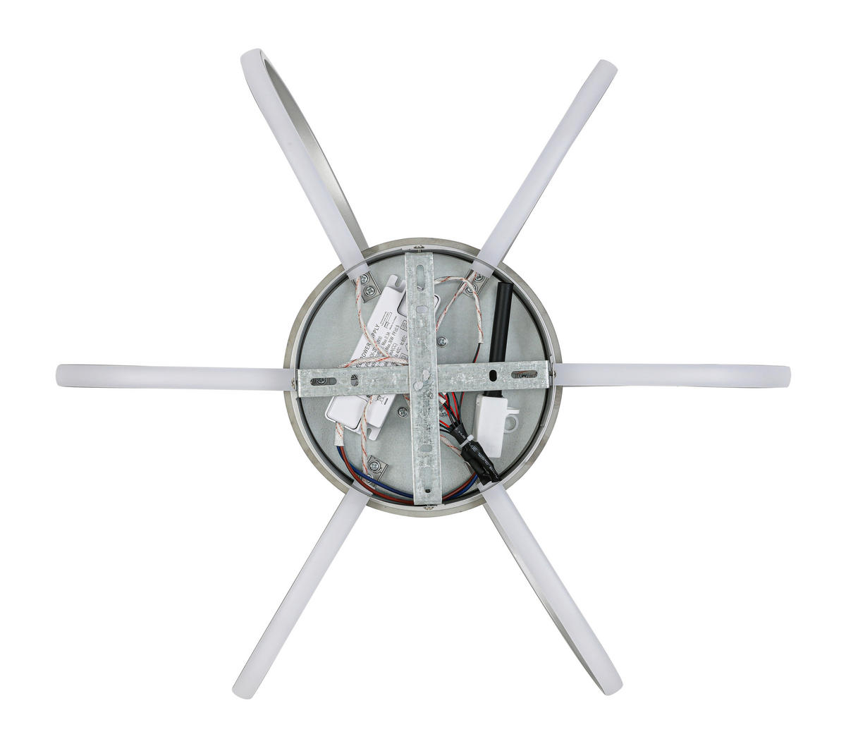 DECKENLEUCHTE  55/22 cm    - Chromfarben/Silberfarben, Trend, Kunststoff/Metall (55/22cm) - Collett's Monde