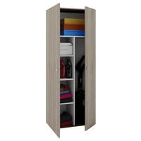 MEHRZWECKSCHRANK 70/178/40 cm  in Eichefarben  - Eichefarben/Silberfarben, Basics, Holzwerkstoff/Kunststoff (70/178/40cm) - MID.YOU