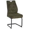SCHWINGSTUHL  in Eisen Cord  - Schwarz/Grün, Design, Textil/Metall (46/96/61.5cm) - Carryhome