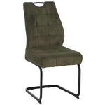 SCHWINGSTUHL  Stoffauswahl, Typenauswahl Cord  - Schwarz/Grün, Design, Textil/Metall (46/96/61.5cm) - Carryhome