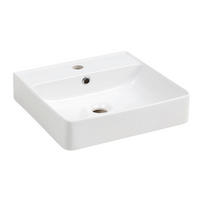 WASCHBECKEN 40,5/13/40,5 cm  - Weiß, MODERN, Keramik (40,5/13/40,5cm) - Voleo