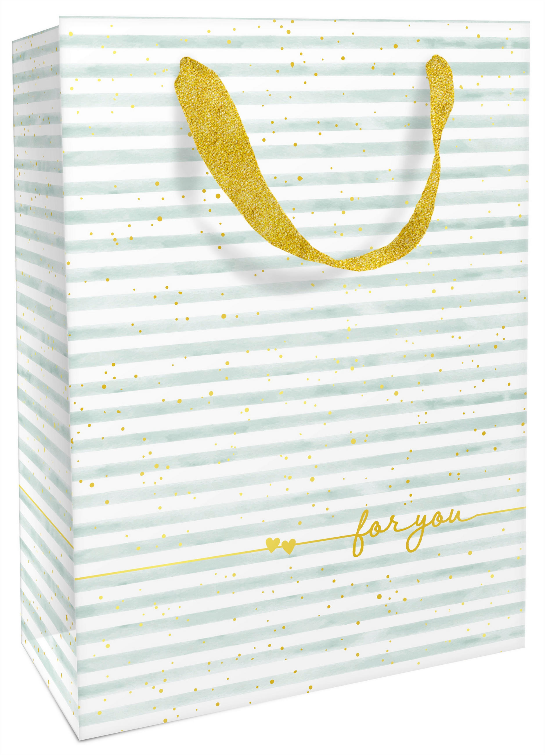 GESCHENKTASCHE  - Salbeigrün, KONVENTIONELL, Papier (24/36/0.5cm)