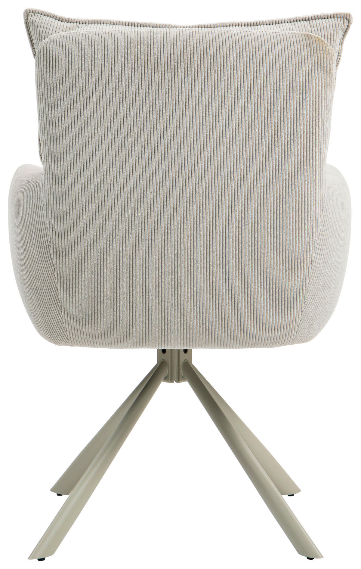 ARMLEHNSTUHL  in Feincord  - Beige, Design, Textil/Metall (61/95/67cm) - Novel