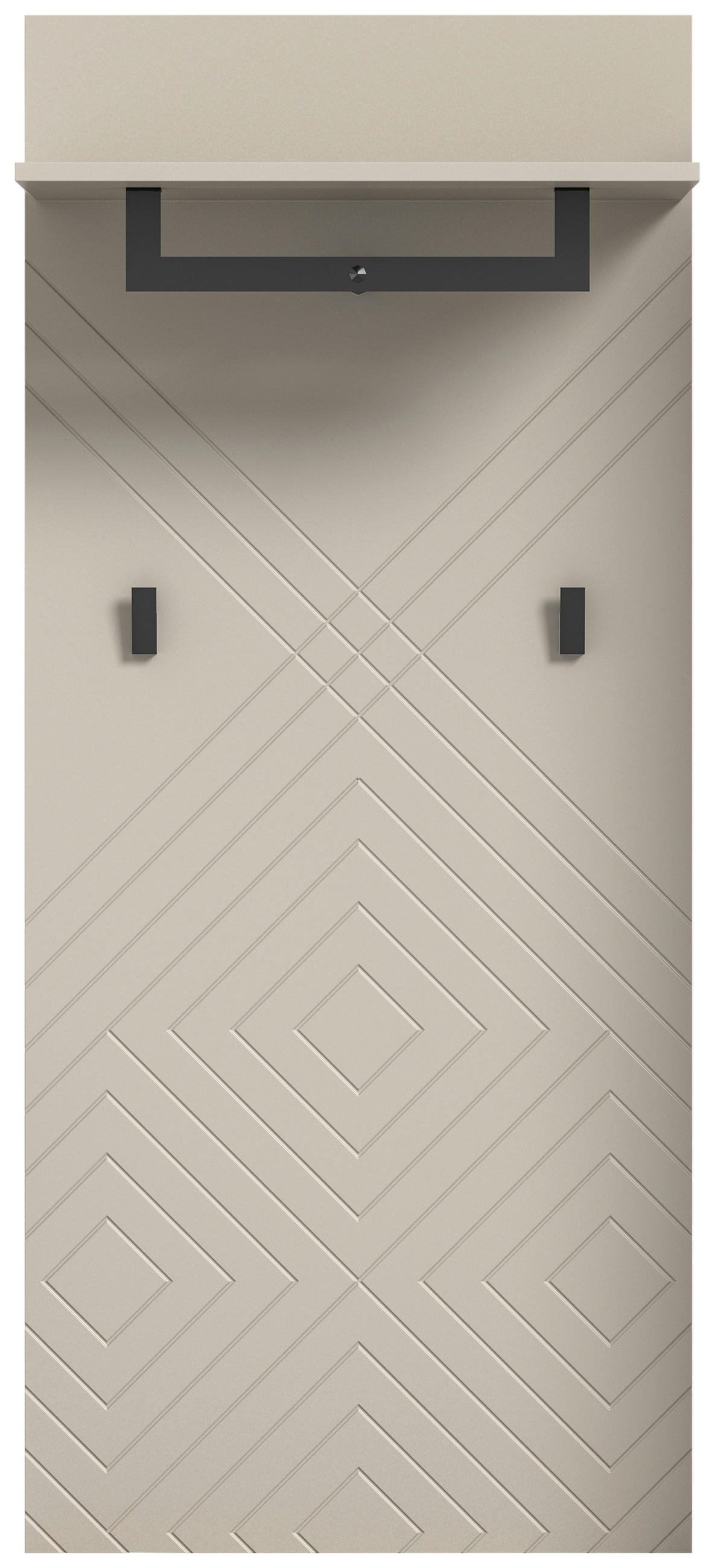 GARDEROBNI PANEL - Design, leseni material (60/140/35cm) - MID.YOU