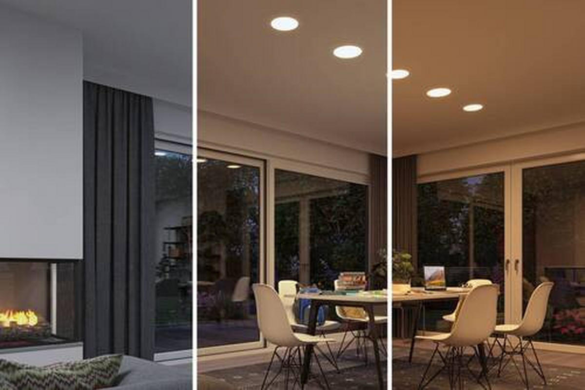 LED-PANEEL   18,5 cm  - Weiß, Basics, Kunststoff (18,5cm) - Paulmann