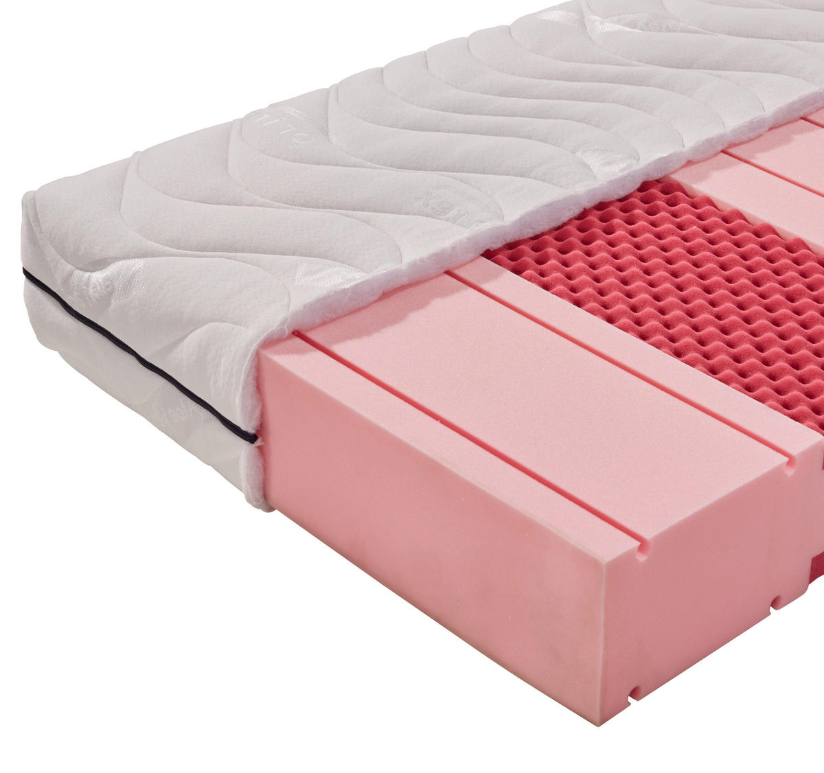 SALTEA DIN SPUMĂ POLIURETANIC 90/200 cm  - alb, Basics, textil (90/200cm) - Livetastic