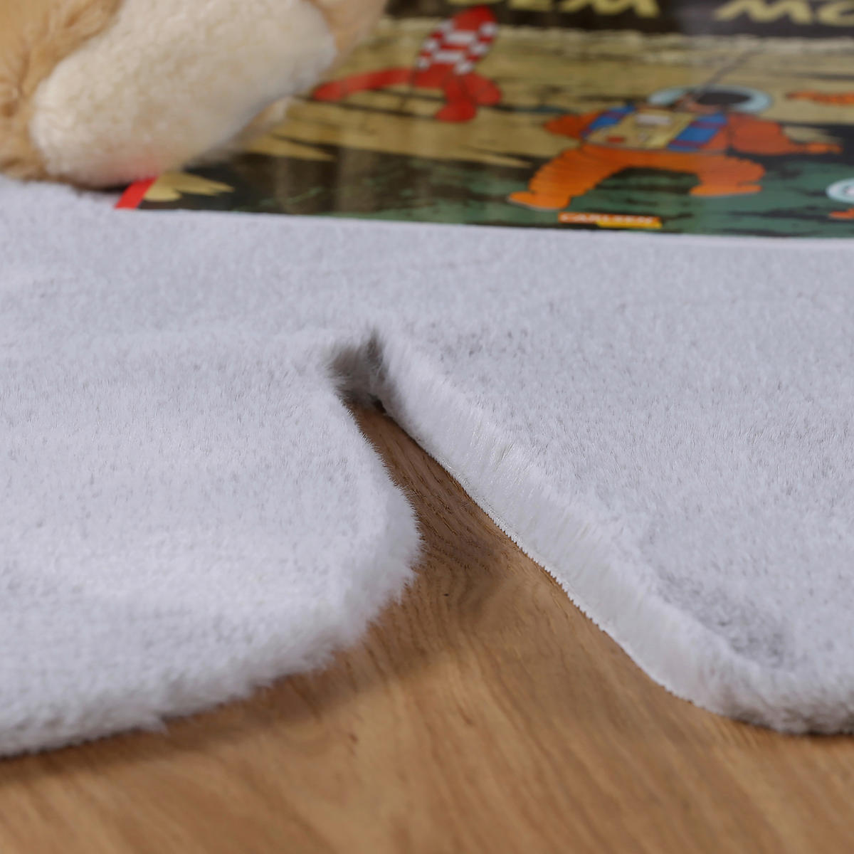 KINDERTEPPICH 99/76 cm  - Silberfarben, Trend, Kunststoff/Textil (99/76cm) - Ben'n'jen