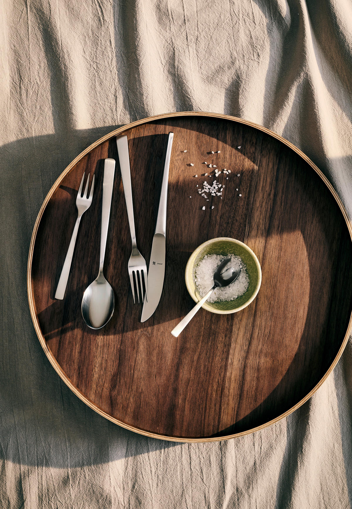 BESTECKSET Corvo 30-teilig Edelstahl  für 6 Personen  - Edelstahlfarben, Basics, Metall (42/24cm) - WMF