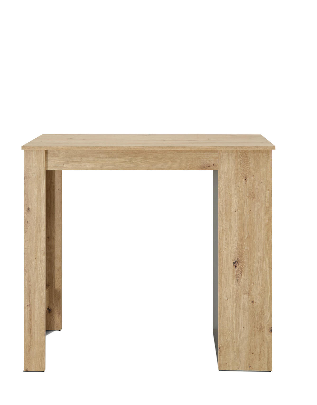 BARTISCH rechteckig Schwarz, Eiche Artisan  - Schwarz/Eiche Artisan, MODERN, Holzwerkstoff (115/50/103cm) - MID.YOU