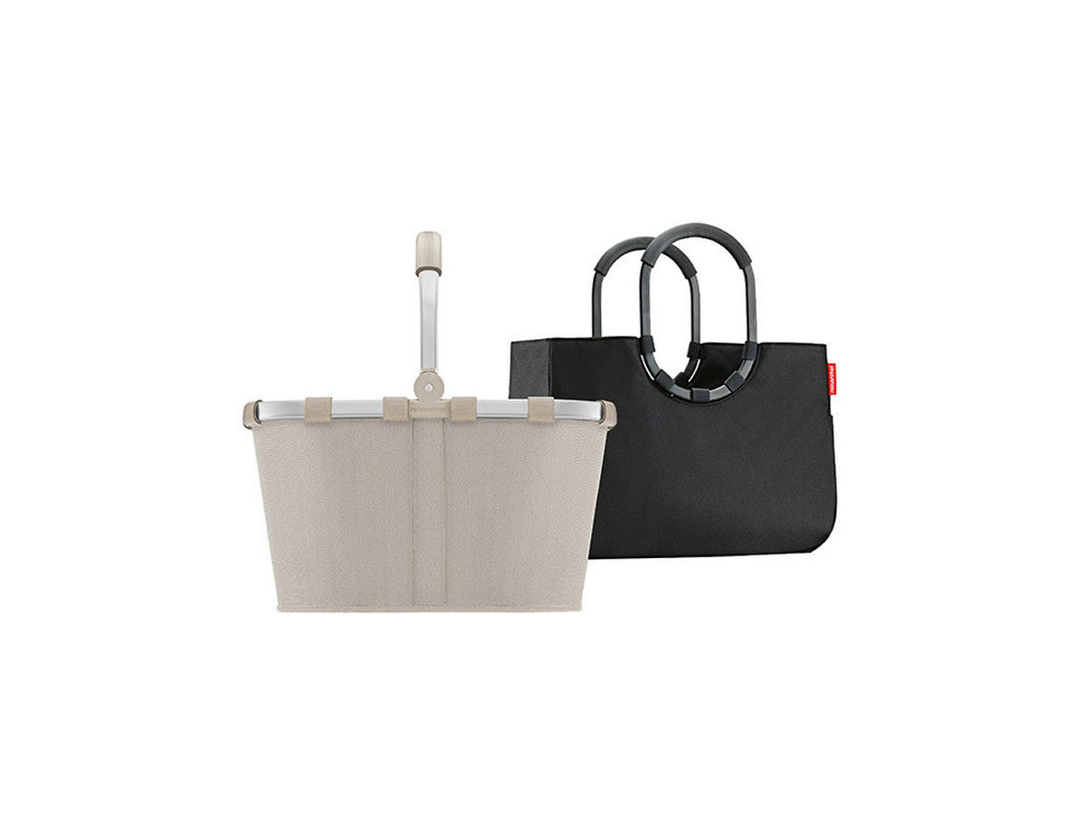 EINKAUFSKORB  - Beige/Schwarz, Basics, Kunststoff/Textil (49/29/28cm) - Reisenthel