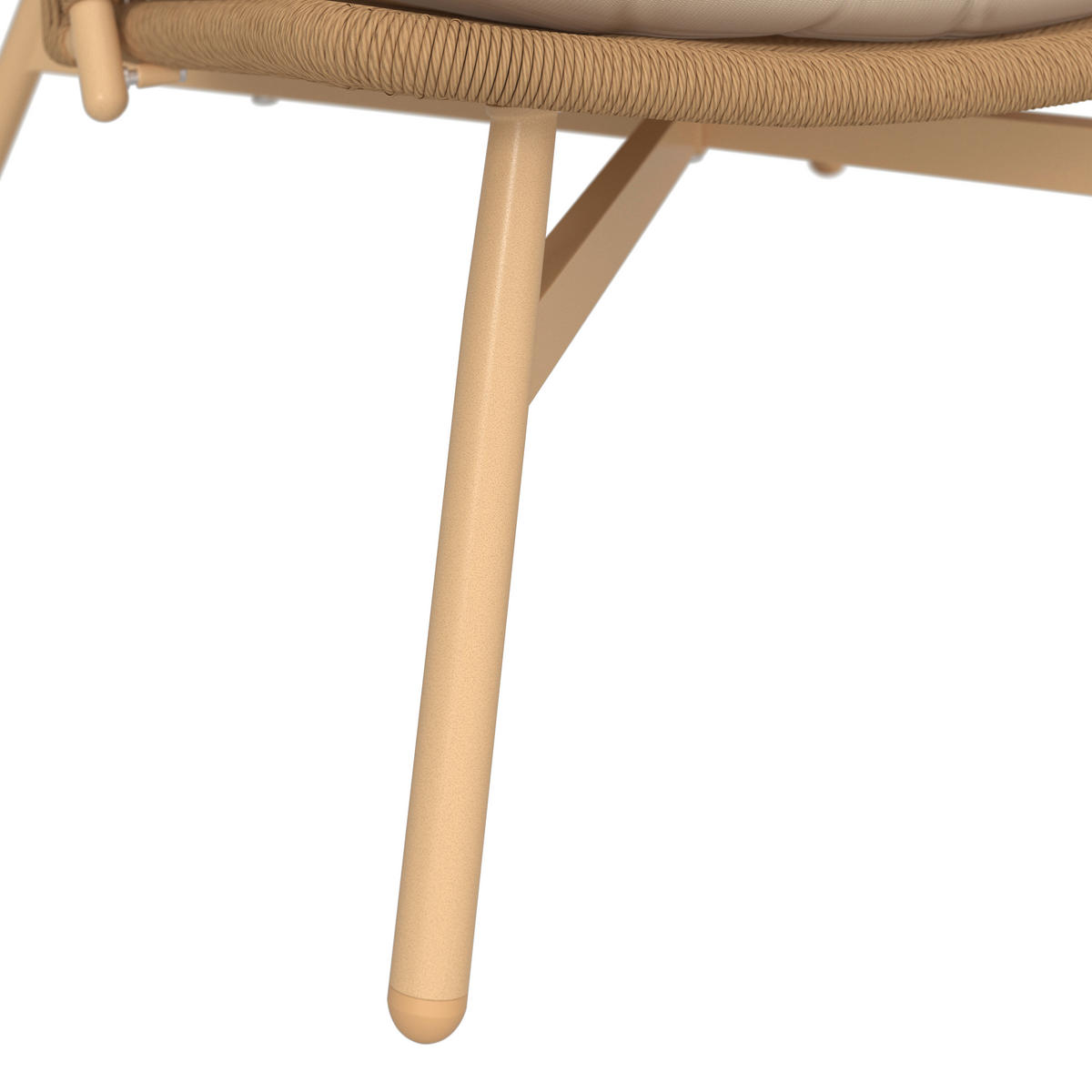 SONNENINSEL 84/71/141/38/114/50 cm Eisen  - Beige/Naturfarben, MODERN, Kunststoff/Textil (84/71/141/38/114/50cm) - Ambia Garden